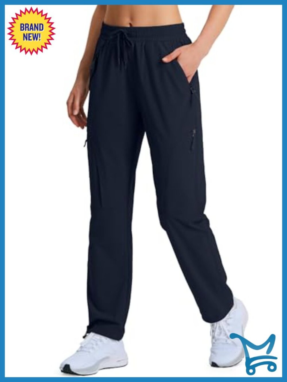 Women's Lightweight Hiking Cargo Pants with Zipper Pockets